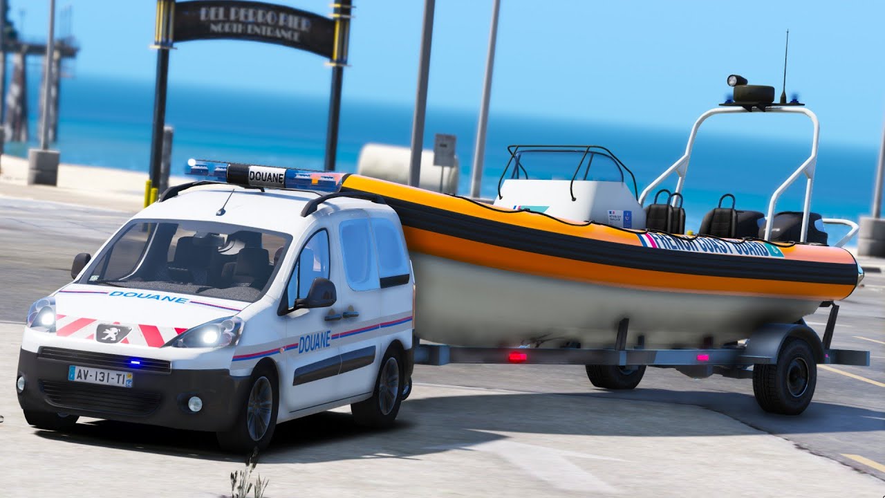 [GTA 5] PATROUILLE LE LONG DES CÔTES AVEC LA DOUANE MARITIME | LSPDFR #691