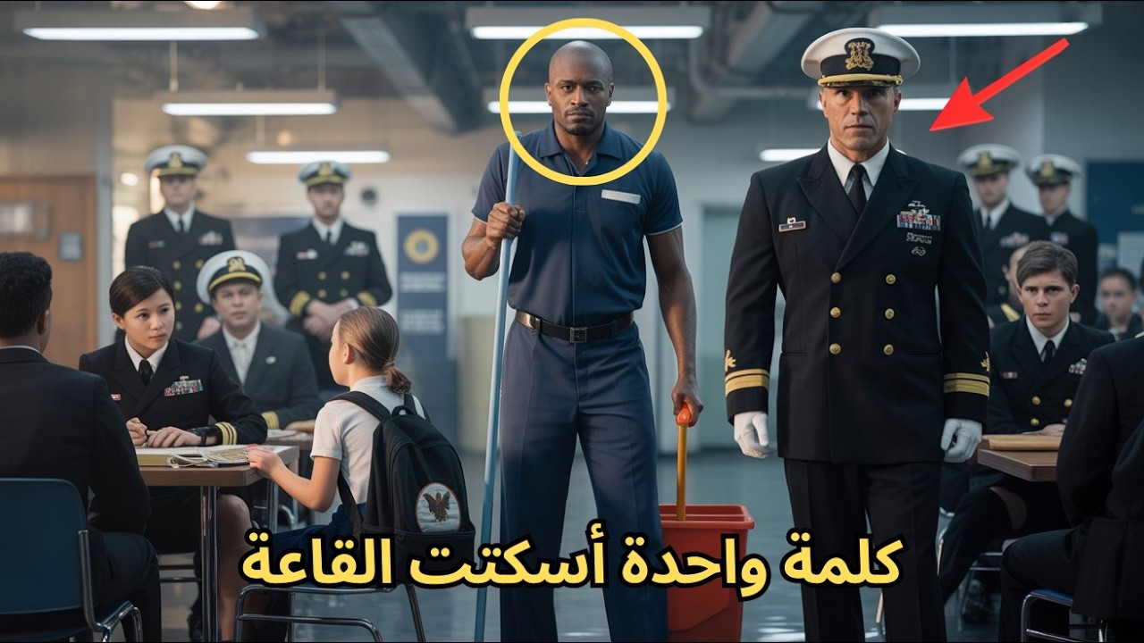 الأدميرال سخر من عامل نظافة… ثم قال كلمة واحدة فصمت الجميع