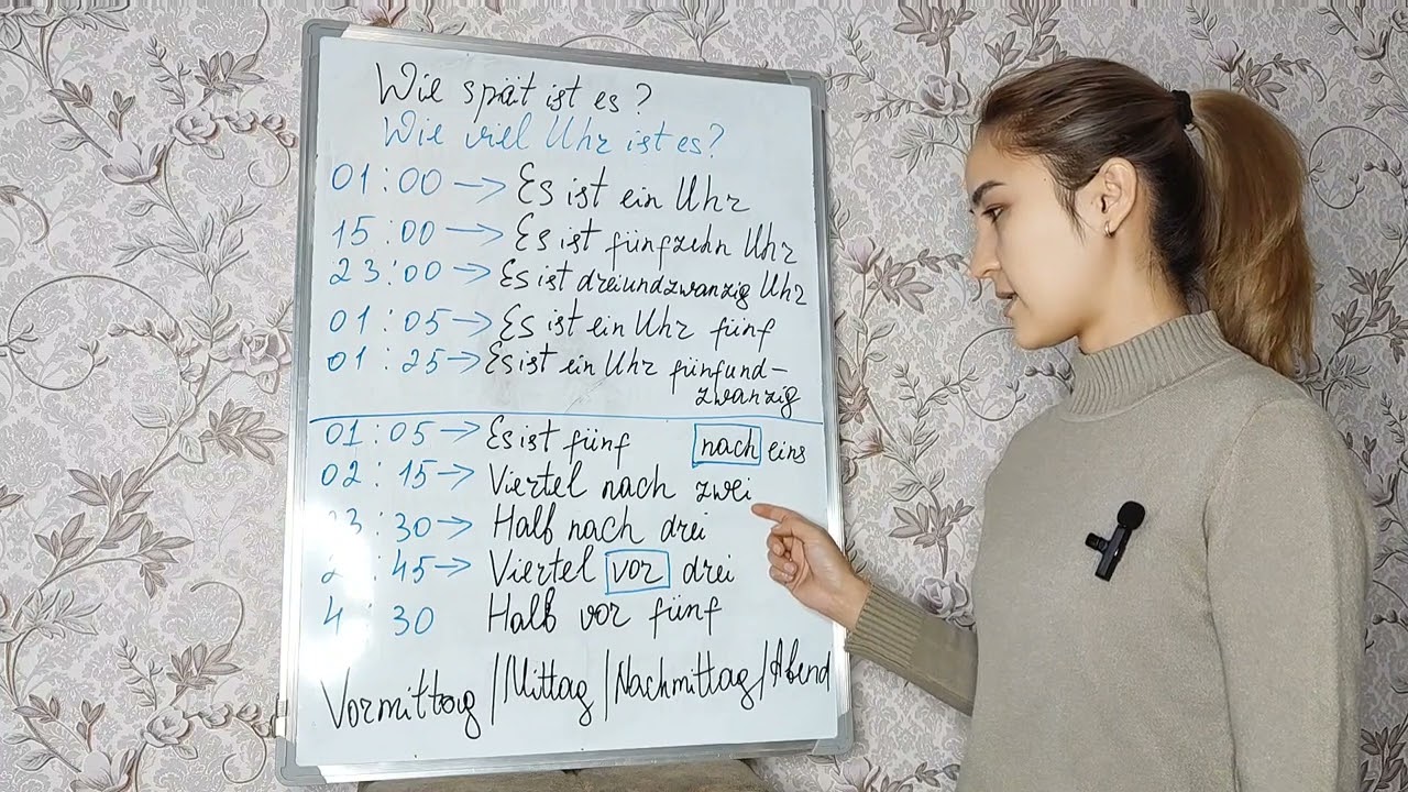 🇩🇪soat nechi bo'ldi?🇩🇪🕧wie spät ist es?✅