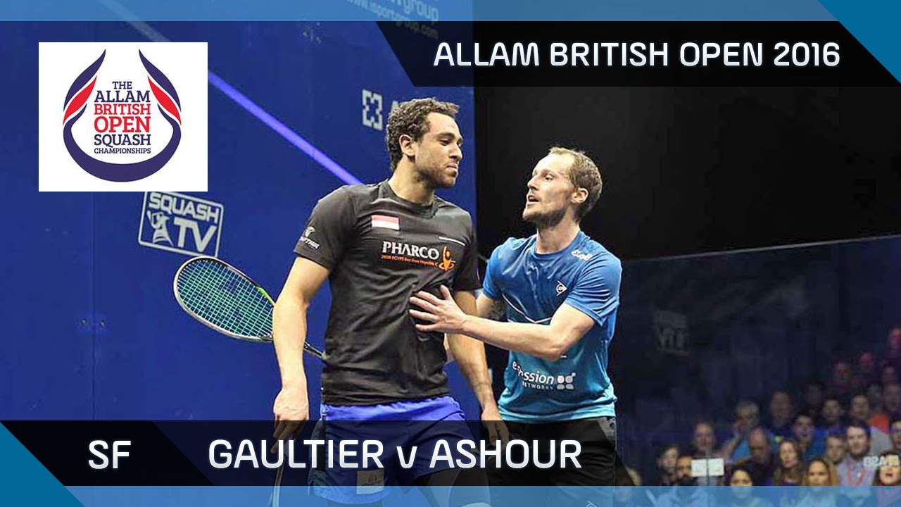 Squash: Gaultier v Ashour - Allam British Open 2016 - Men's SF Highlights