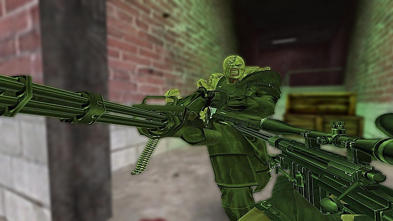 Cs 1.6 Zombie Riot Mod on de_dust2 Golden Desert Eagle