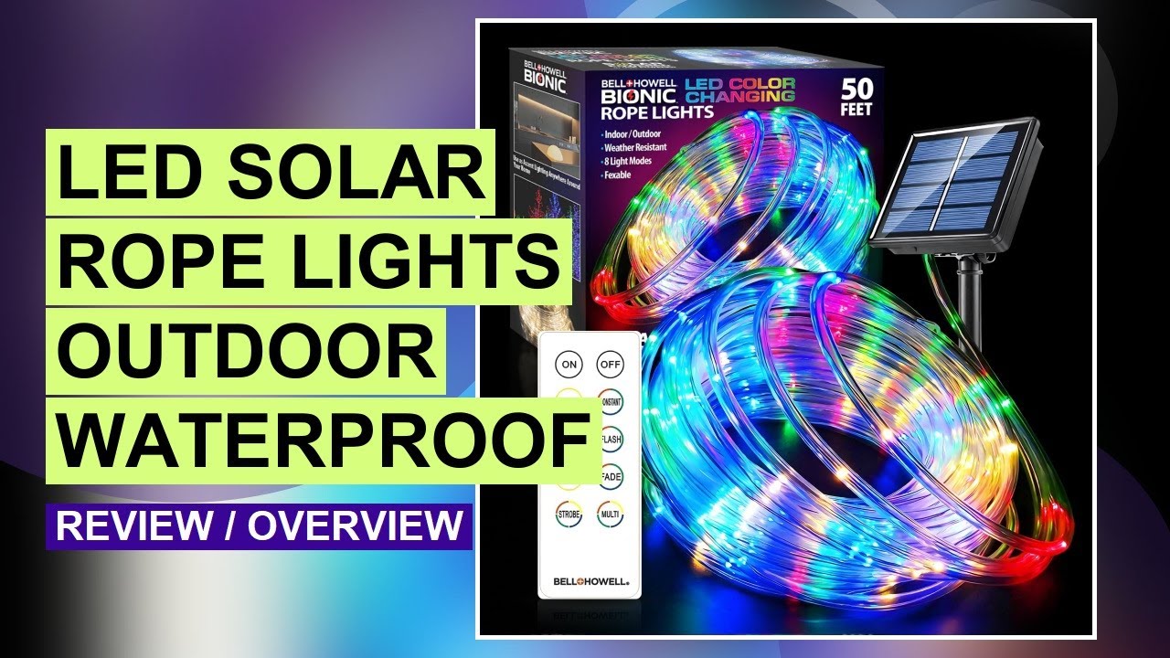LED Solar Rope Lights Outdoor Waterproof – Full Review & Demo