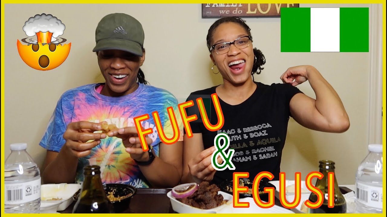 Trying Egusi Soup and Fufu!