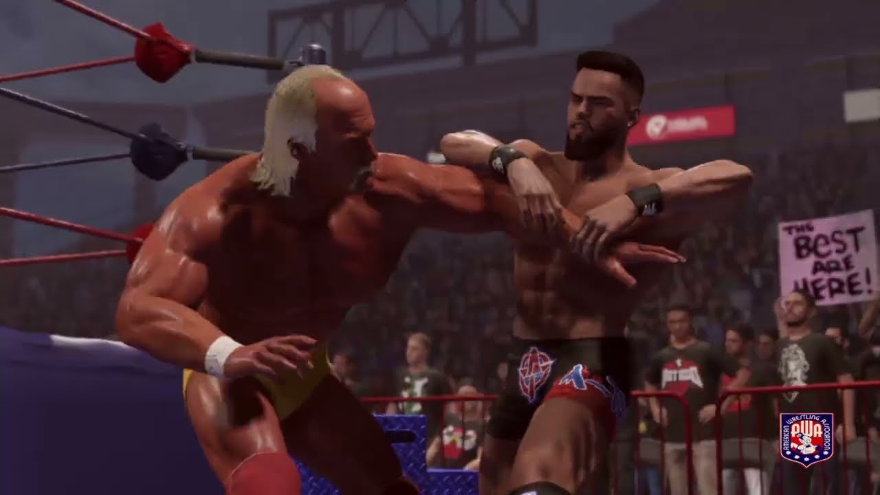 AWA International TV Championship Match Submission Match Hulk Hogan vs. Austin Theory