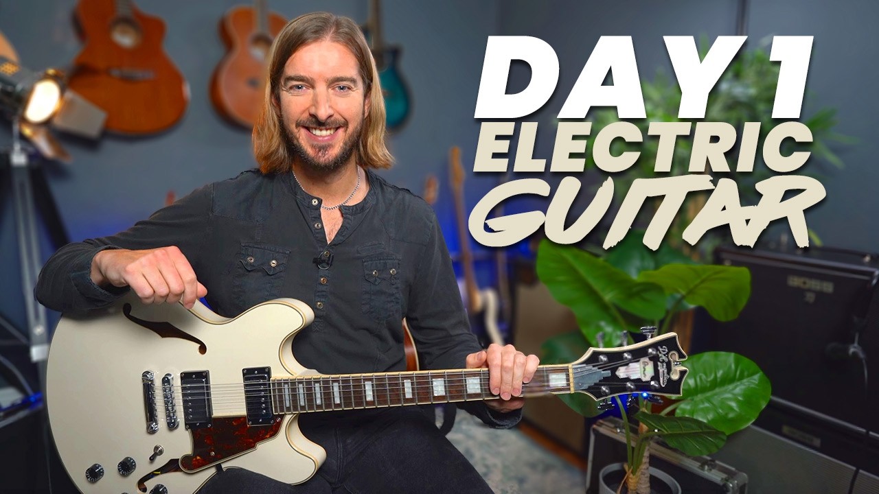 Electric Guitar Day 1 - Learn Your FIRST SONG Here! Free 10 Day Course