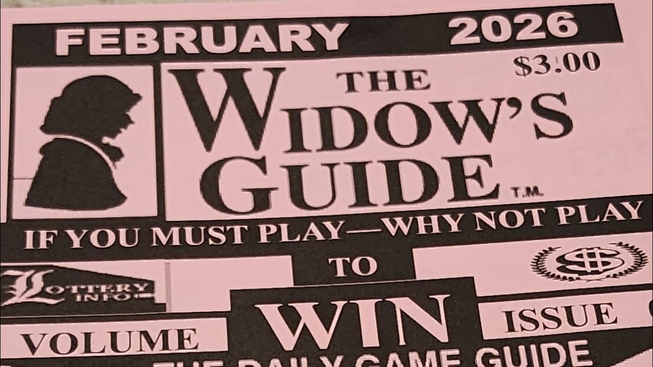 Обзор прогнозов на лотерею Pick 3 от The Widow's Guide, февраль 2026 года. #pick3 #pick4 #lottery