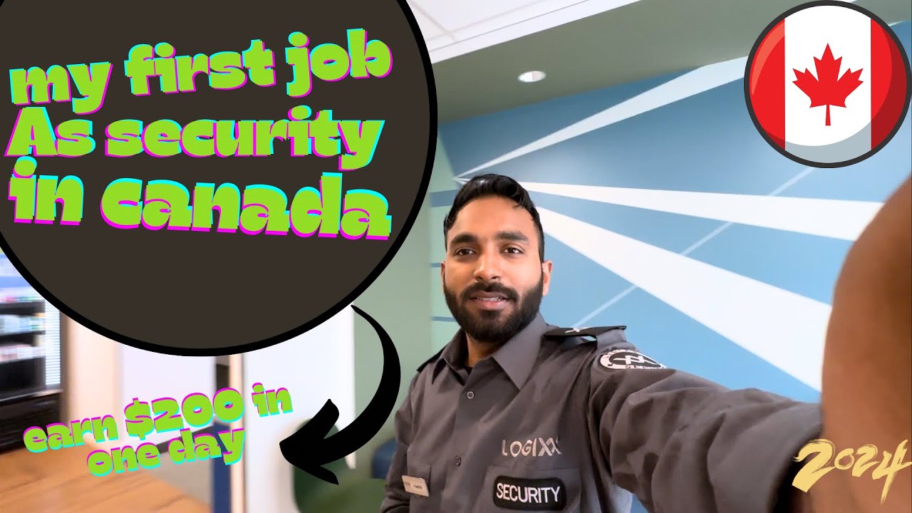 MY FIRST SECURITY GUARD JOB IN CANADA | EARNED 200 DOLLARS | INDIAN INTERNATIONAL STUDENT VLOGS