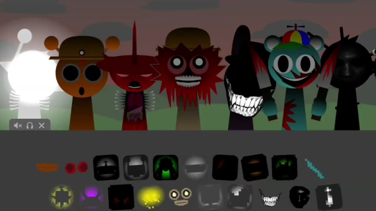 Sprunki Phase 2: The horror /Creppy Mode (triggered by black)