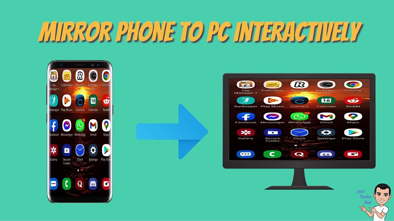 Using SCRCPY to Interactively Mirror your Mobile Phone to your PC