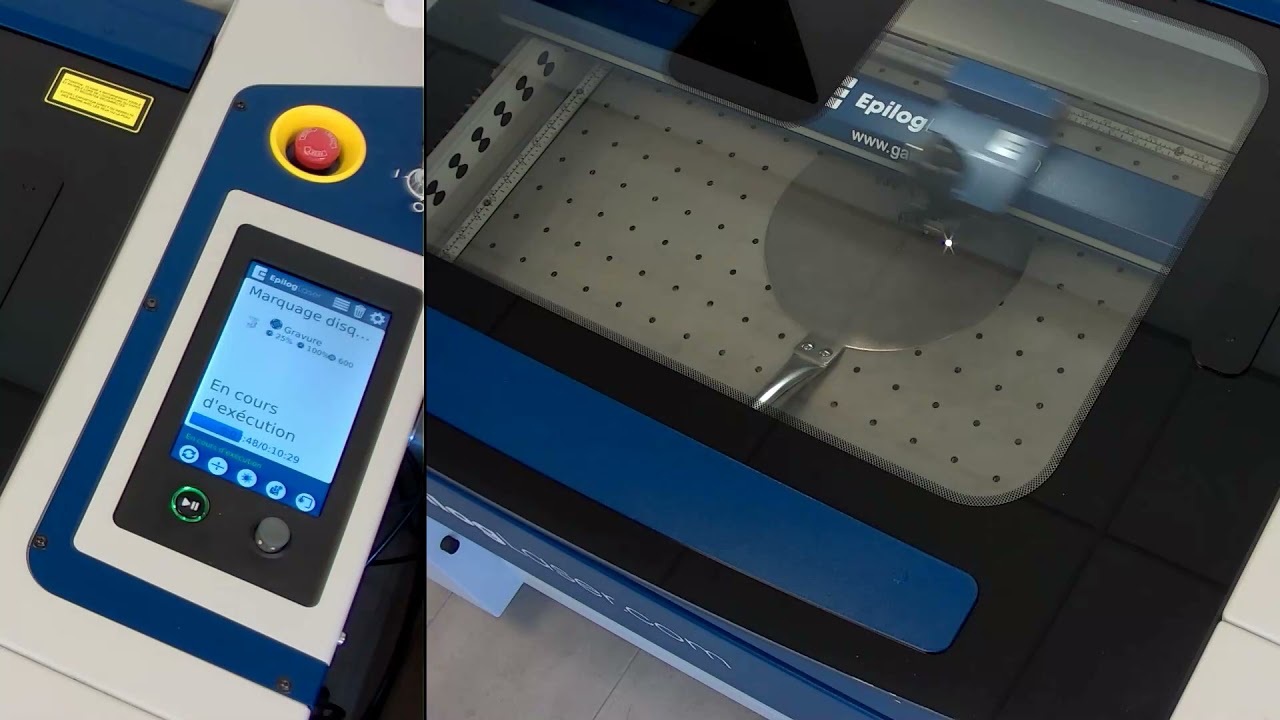 Marquage Inox au laser CO2 avec Fusion Pro 32 et Cermark