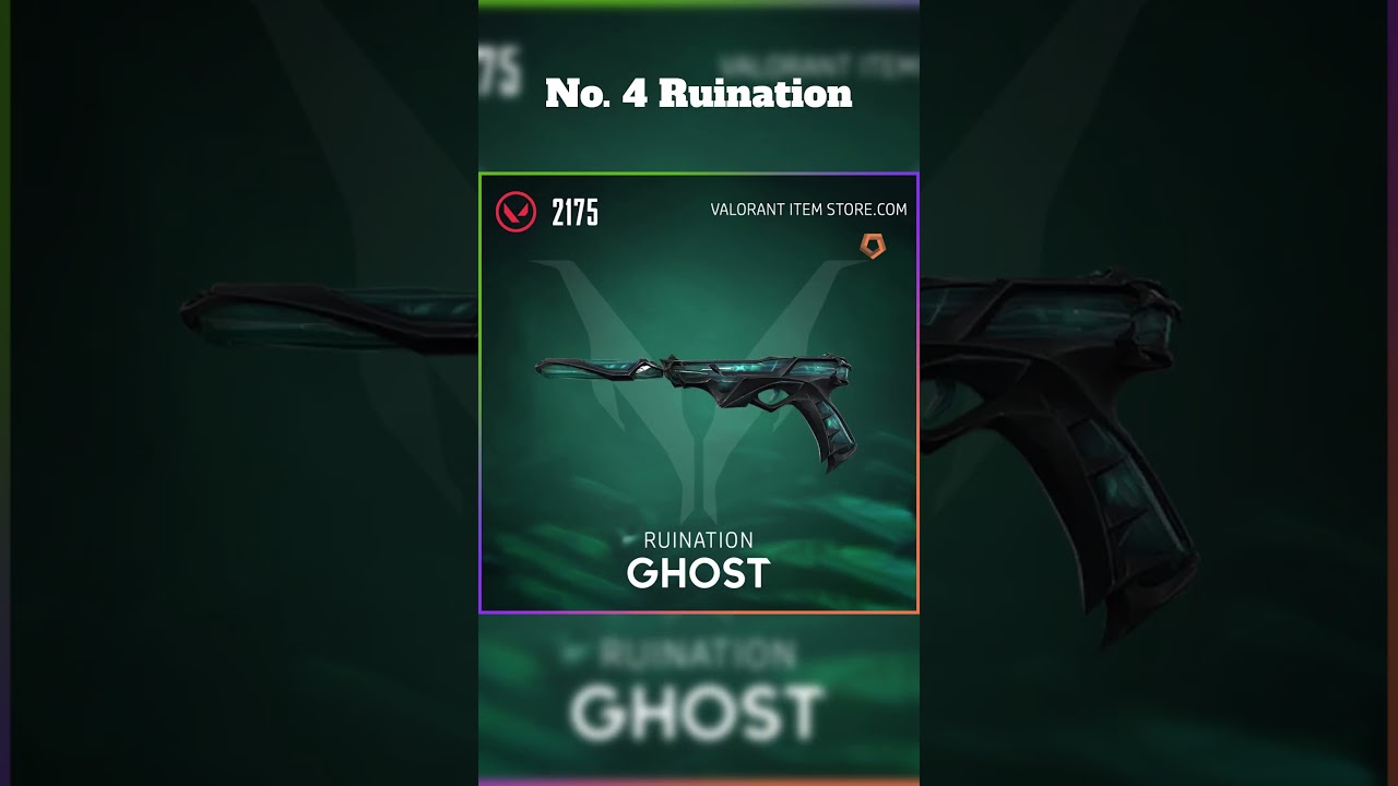 Top 5 BEST Ghost Skins in VALORANT!
