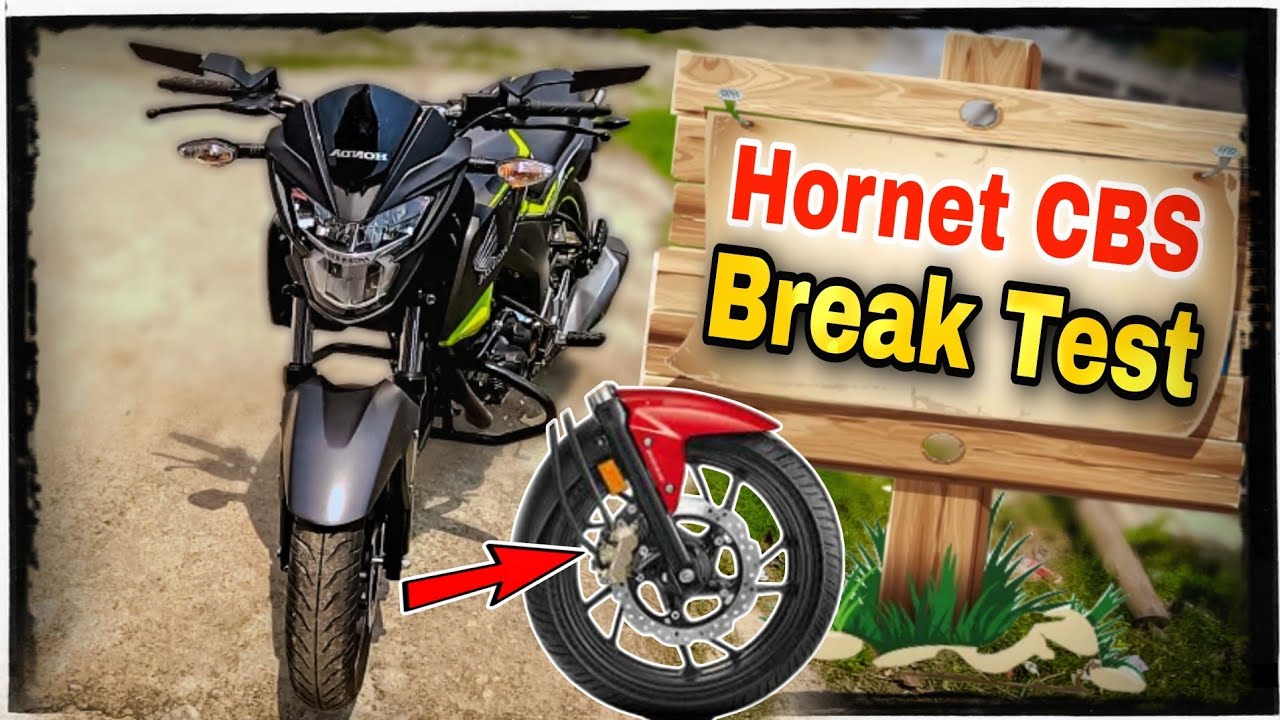 Honda CB Hornet 160R CBS Breck Test || CBS test Hornet 2024 || hornet break test || @BillahVau
