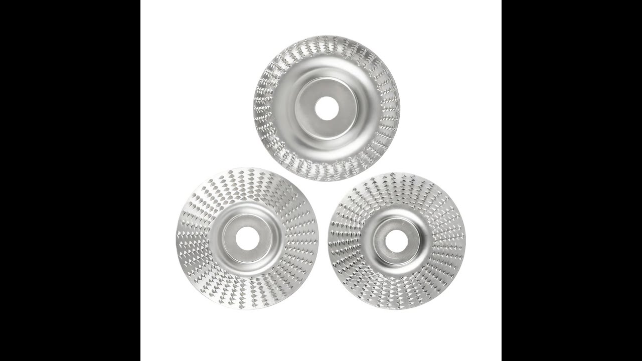 3-Piece Angle Grinder Wood Carving Disc Set for DIY & Woodworking