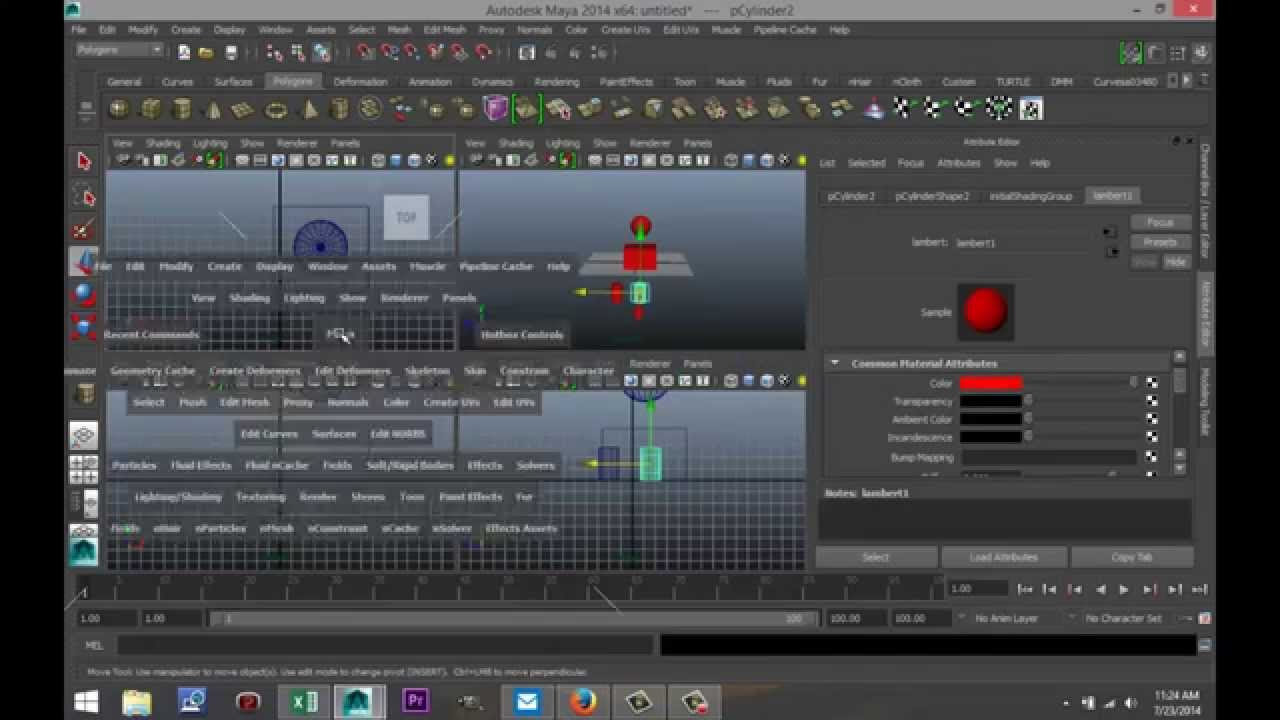 Maya 2014 tutorial : Autodesk Maya basics for first time users