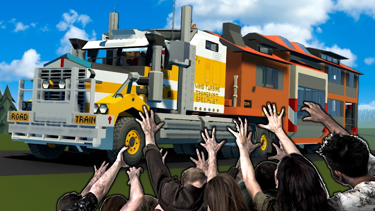 Zombie Survival in Semi Truck CAMPER?! (Stormworks)