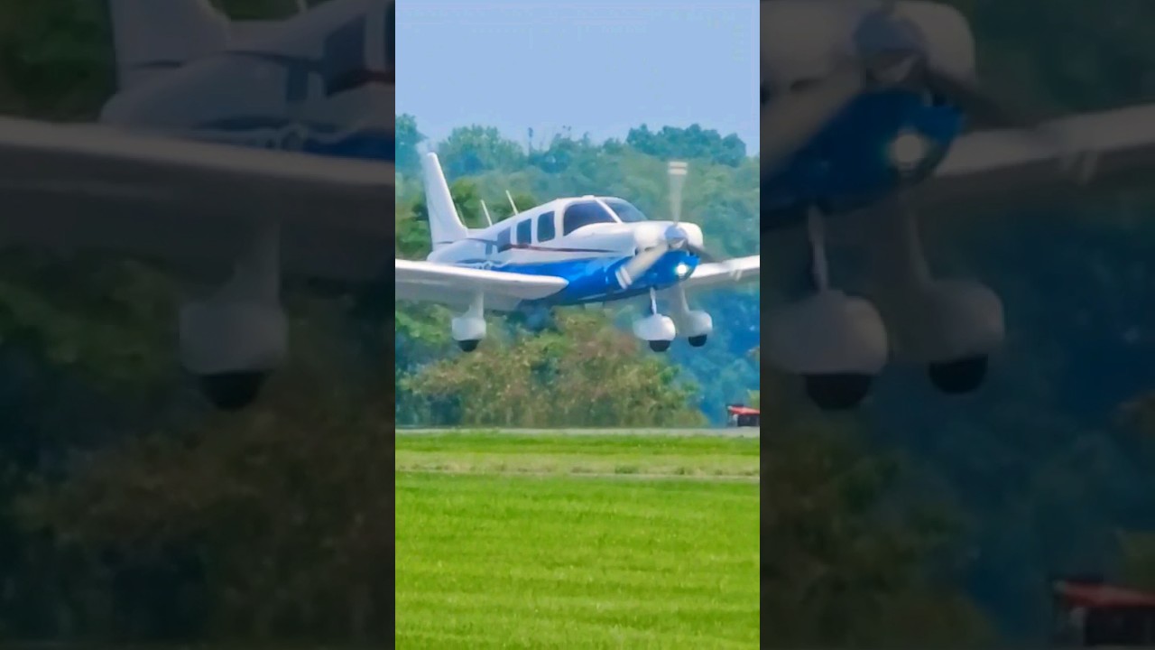 Piper Cherokee Six landing