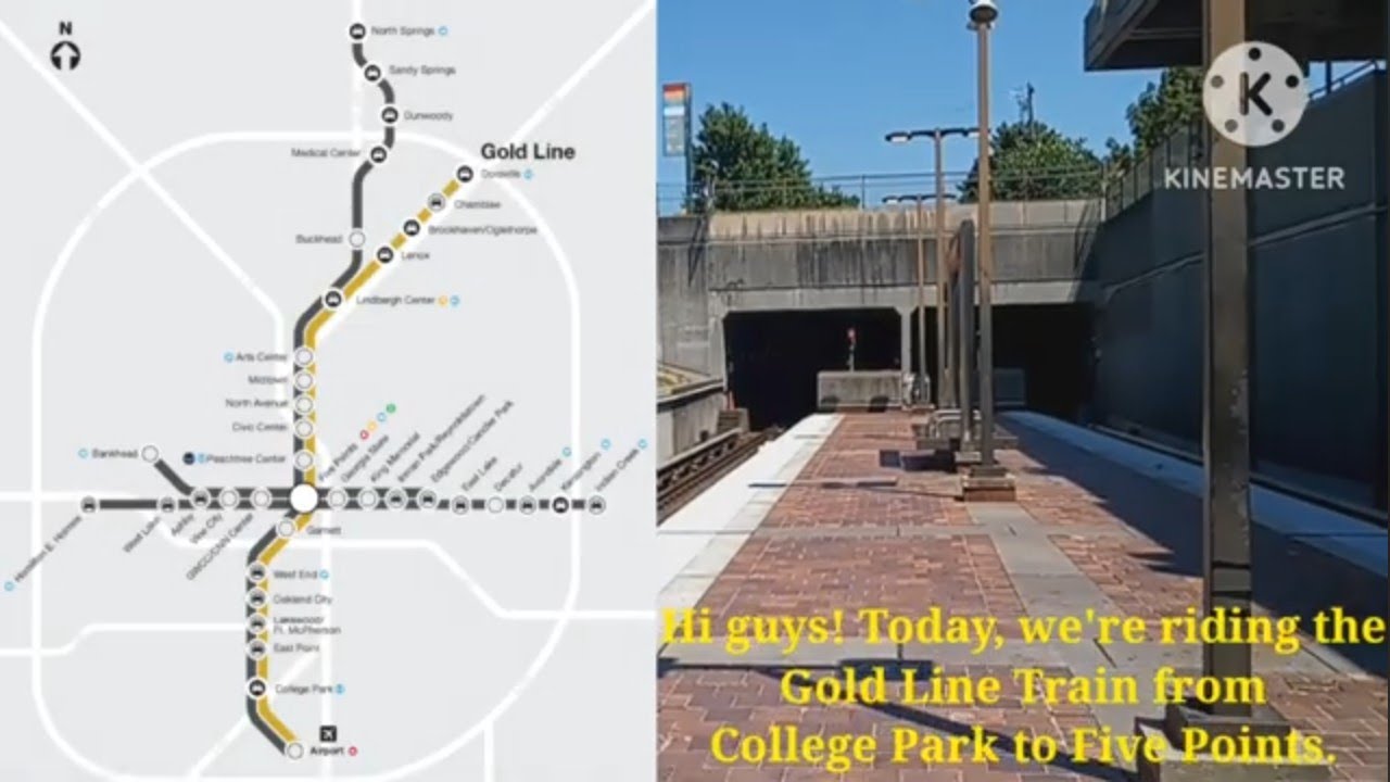 Riding the MARTA Train from College Park to Five Points