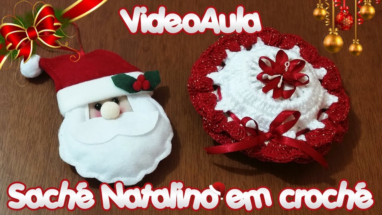 Sachê Natalino em crochê