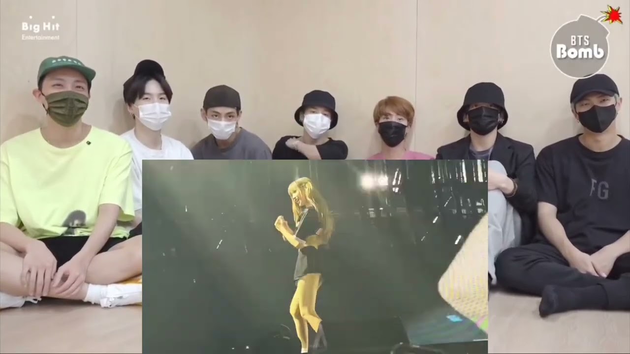 BTS reaction to Ot4 APT [ rose&Brunomars ]song LIVE in DEADLINE CONCERT ||crowd go wild😱😱 