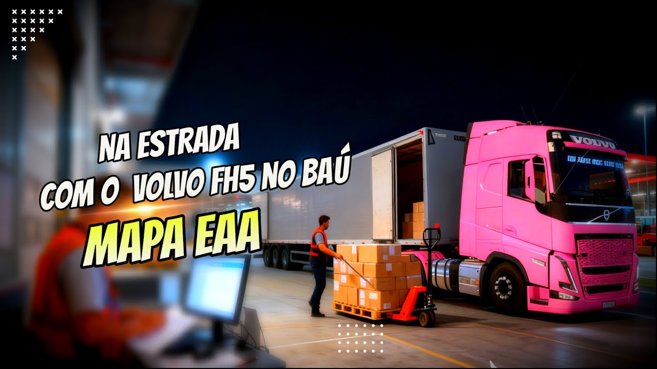 VOLVO FH5 NO BAÚ  SIMULAÇÃO | ETS2 LIVE