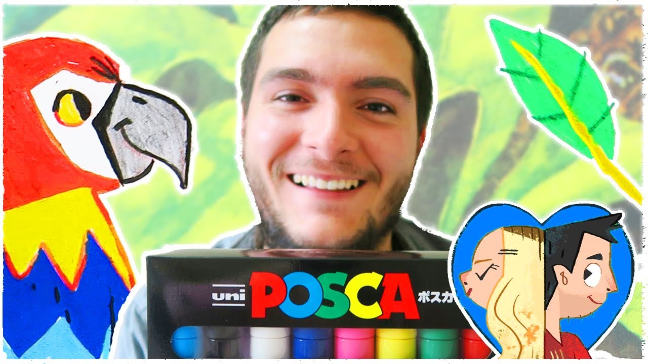 Я нарисовала тропических птиц ручками Posca (и создала группу любителей птиц?) 🎸🐦