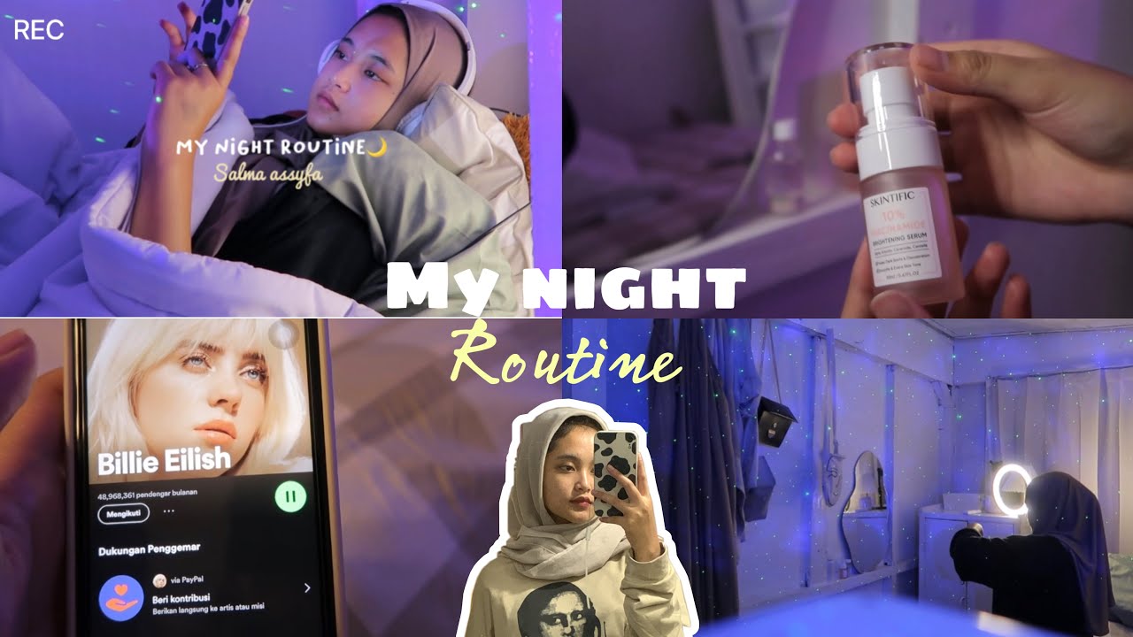 ♡night routine♡ skincare-in adek🧑🏻‍🦱 shope haul 10.10🛒🥯