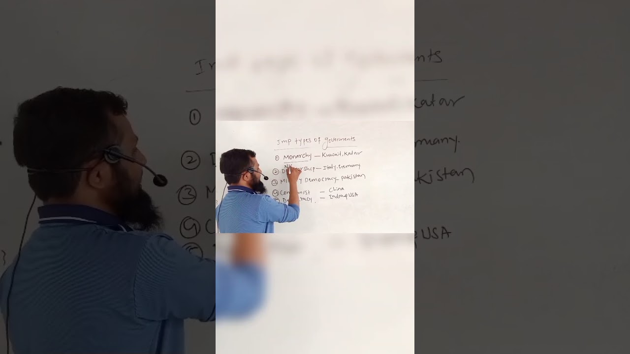 important types of the governments 