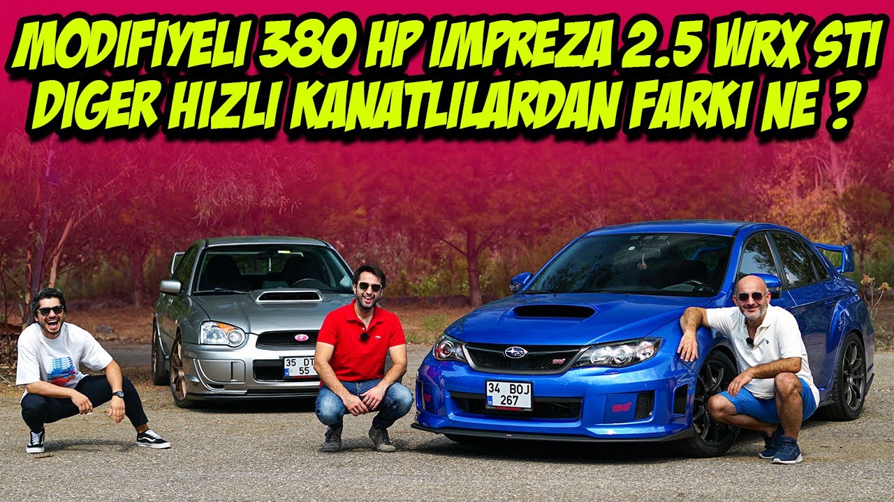 380 HP Subaru Impreza 2.5 WRX STI ile Gazladık / Forged Motor Farkları / Modifiyeli / Gazladık