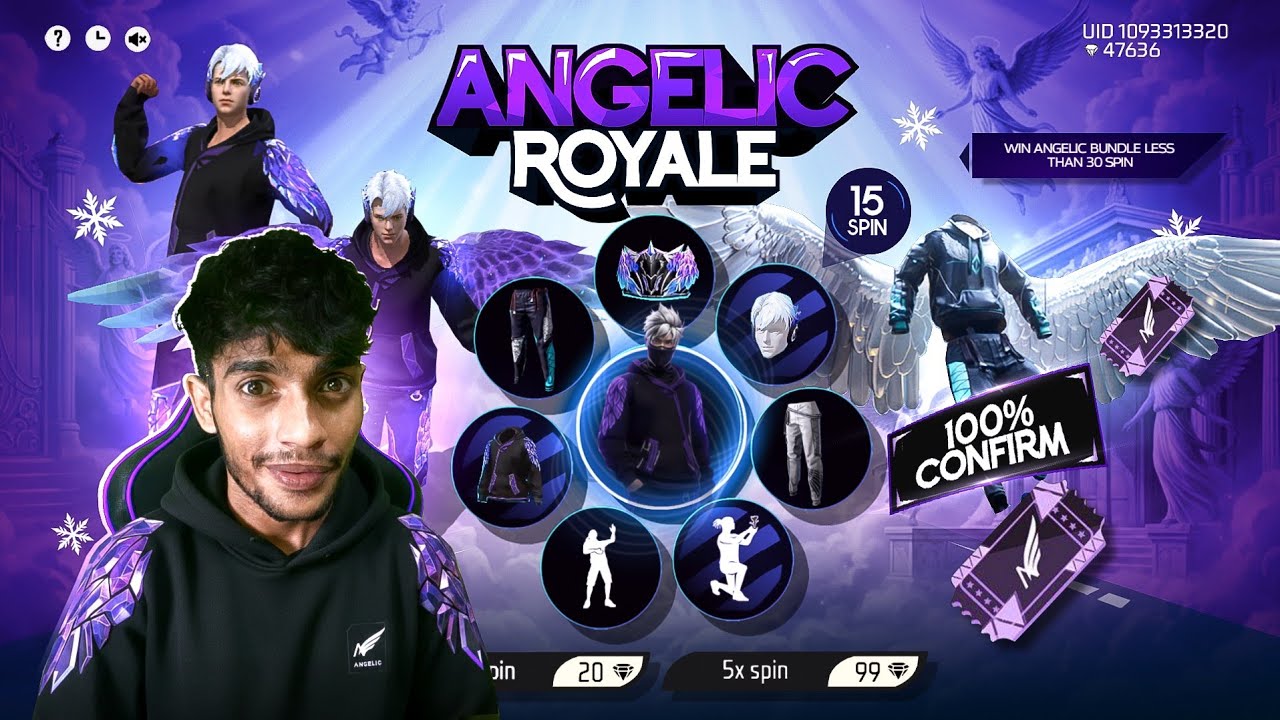 ANGELIC ROYALE 100% CONFIRM ✅️ Free Fire Max