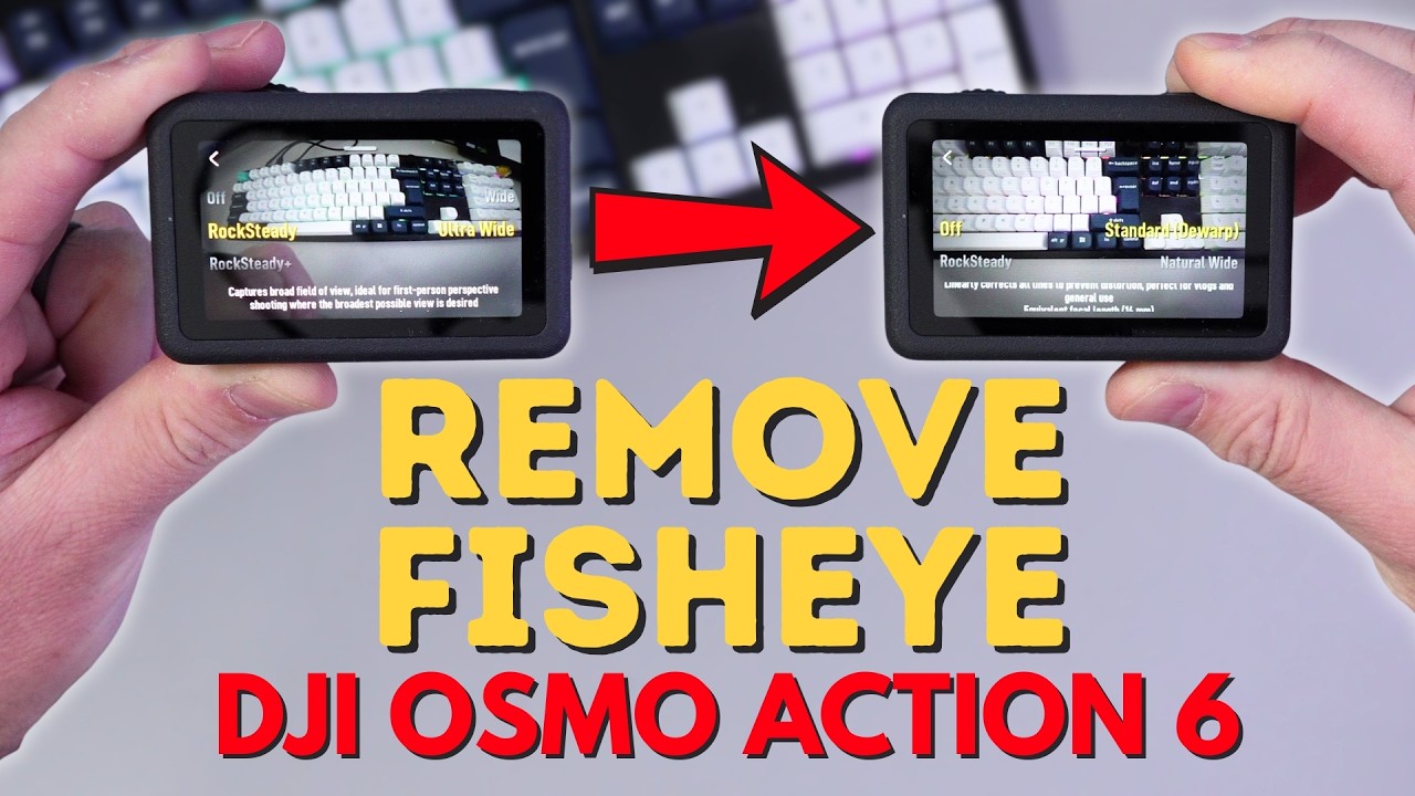 How to Get the Normal Look on DJI Osmo Action 6 (Remove Fisheye)