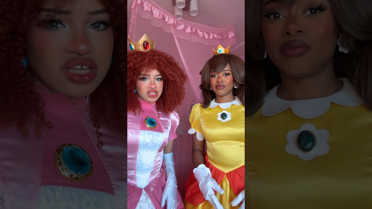 What if Peach and Daisy switched outfits? @blackprincesspeach #cosplay