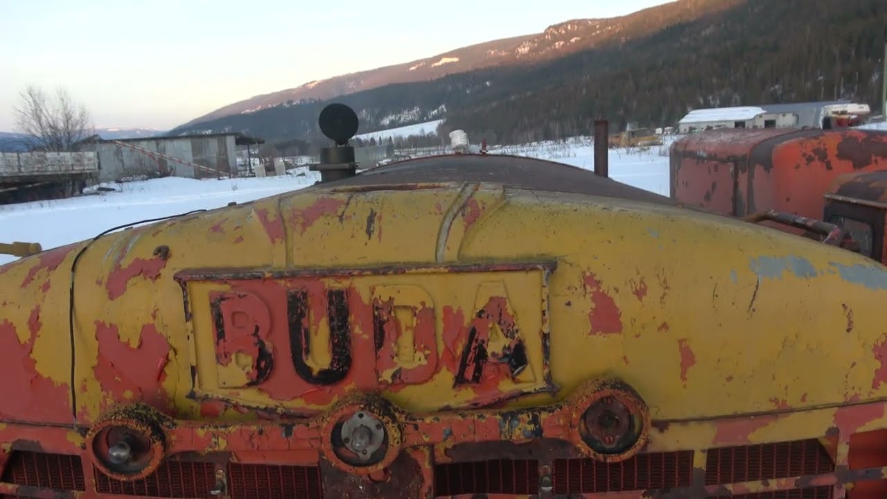 The BUDA Diesel coughs, sputters and comes to life. COLD START!!