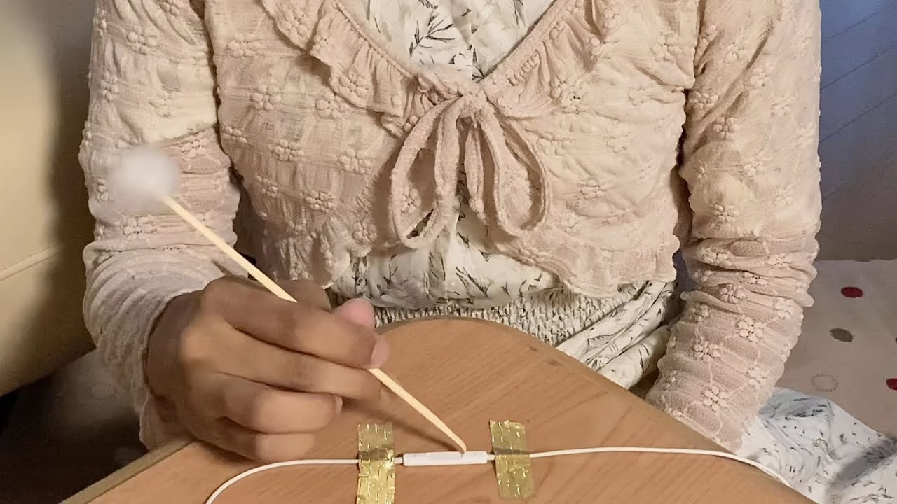 【ASMR】イヤホンマイクでゾクゾク耳かき 