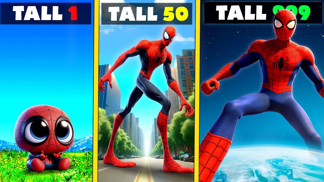 Upgrading SPIDER-MAN to Tallest Ever in GTA 5