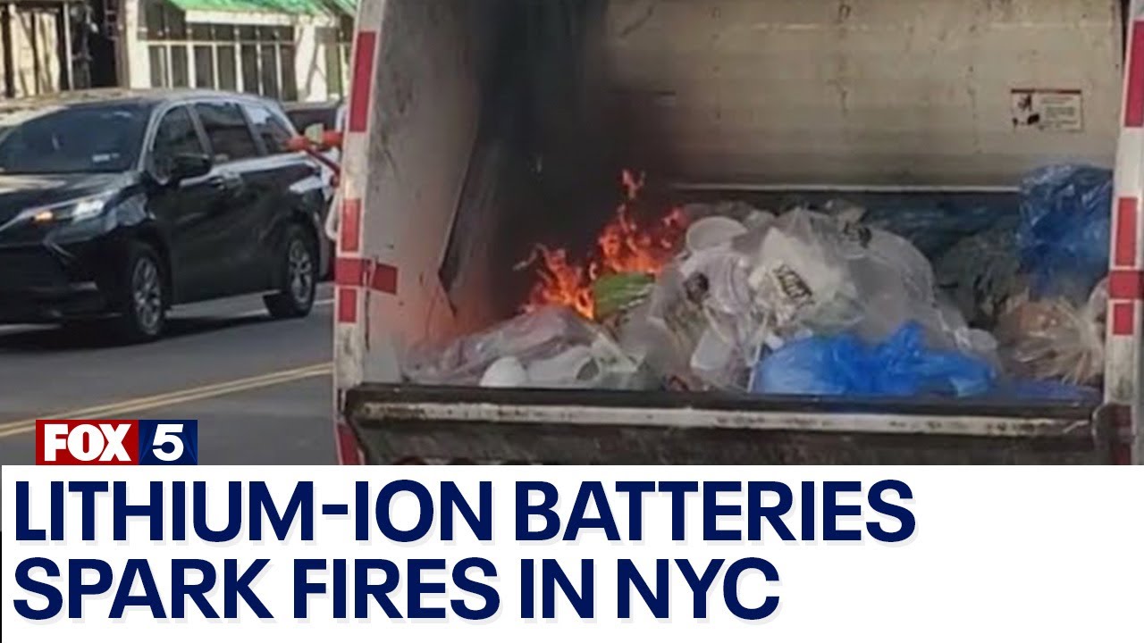 Lithium-ion batteries causing fires in NYC garbage trucks