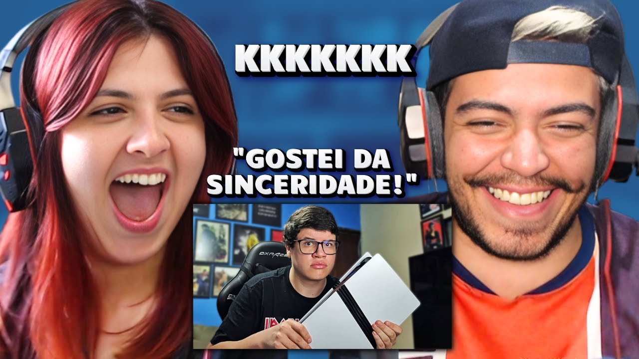 Games EduUu e o PS5 PRO UNBOXING + TESTE 🤡 | REACT em CASAL