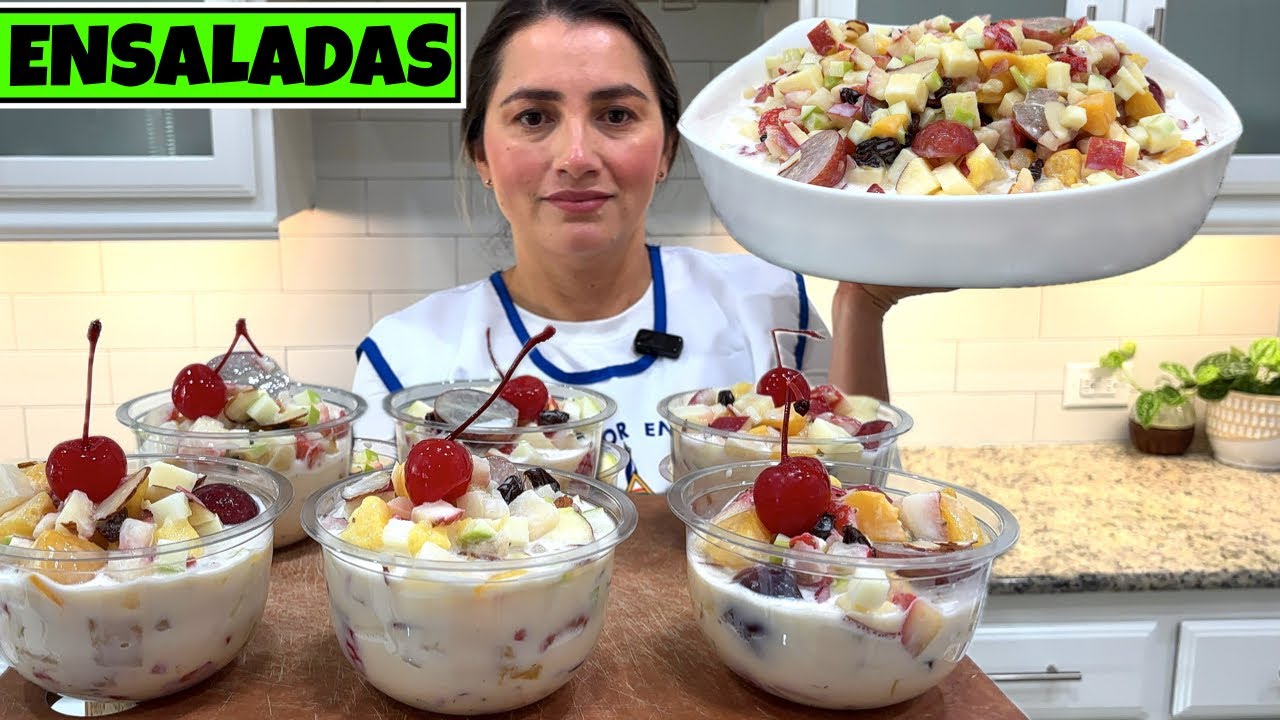 Hagamos ENSALADA NAVIDEÑA de frutas para Navidad y Año Nuevo