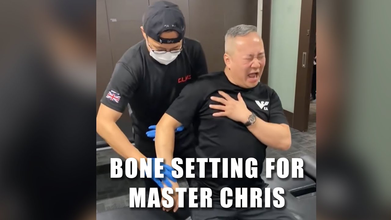 Tit Tar Bone setting for my Great Master — Chris Leong! 給我最尊敬的師傅Chris Leong 做跌打治療！