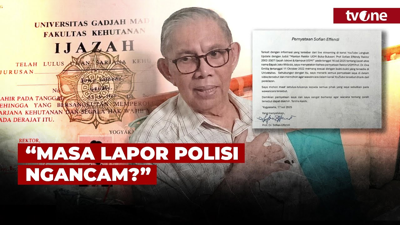 Eks Rektor UGM Tarik Ucapan, Ada Ancaman? Peradi: Teman-teman 