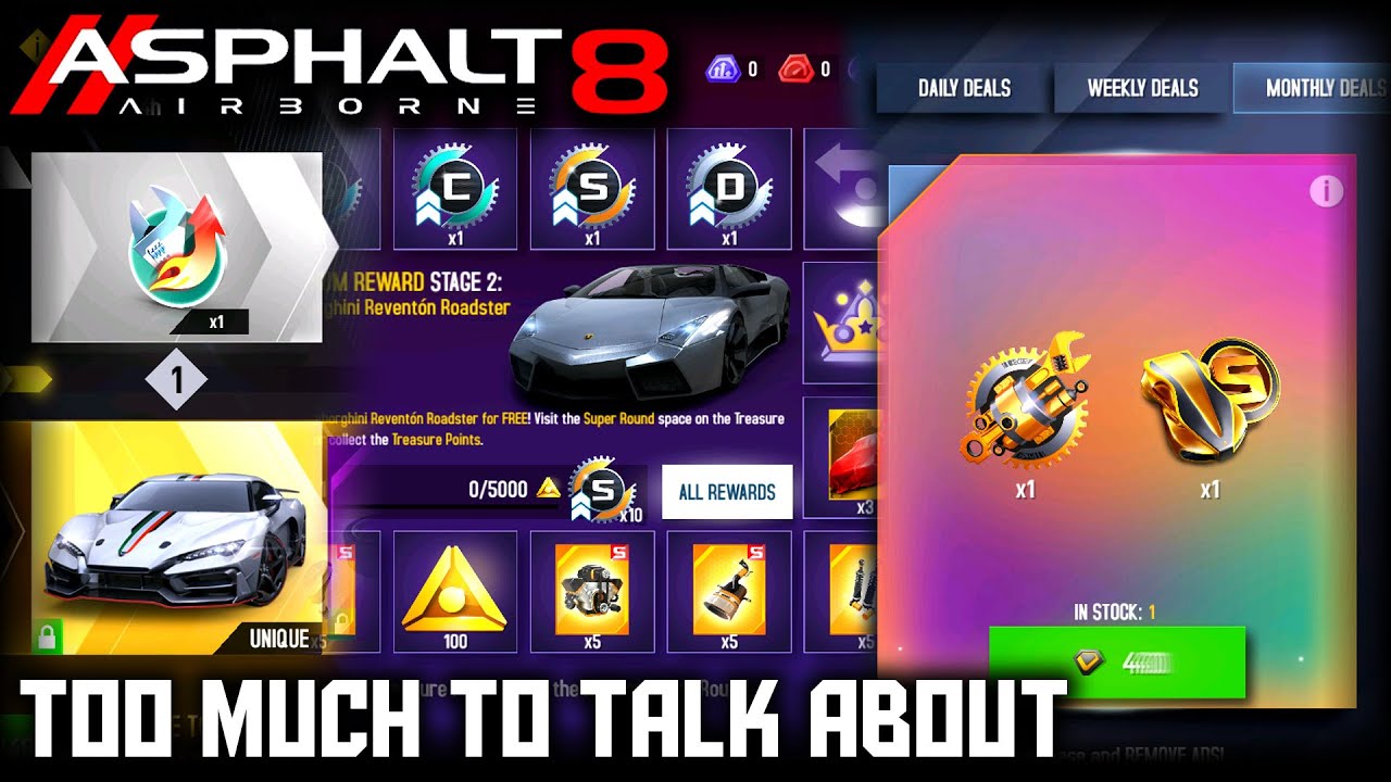 A Tour of Car Sales, Car Hunt, Treasure Rush, Vouchers, Ultimate Upgrades!! 🤯 (Asphalt 8)
