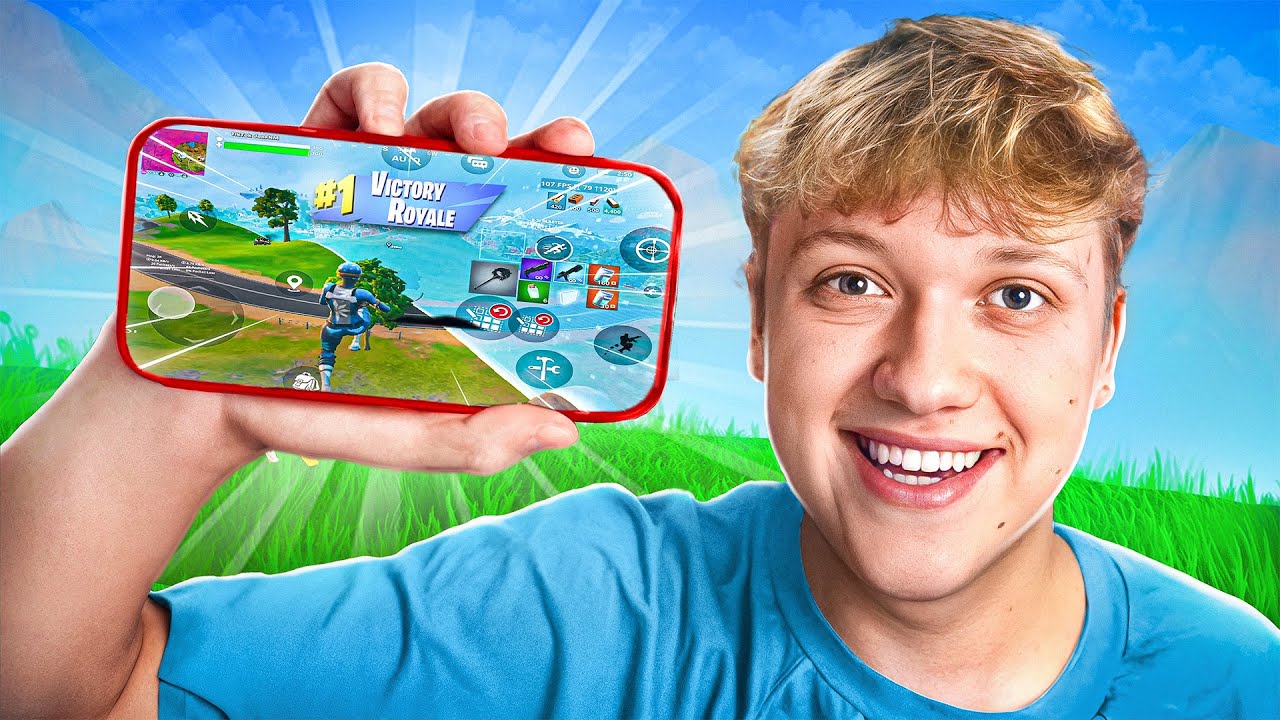 ICH SPIELE ZUM ERSTEN MAL FORTNITE MOBILE