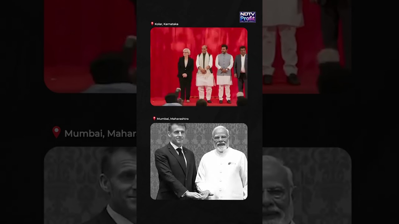 Macron-Modi Virtually Unveil Airbus H125 Chopper's Assembly Line #shorts #viral