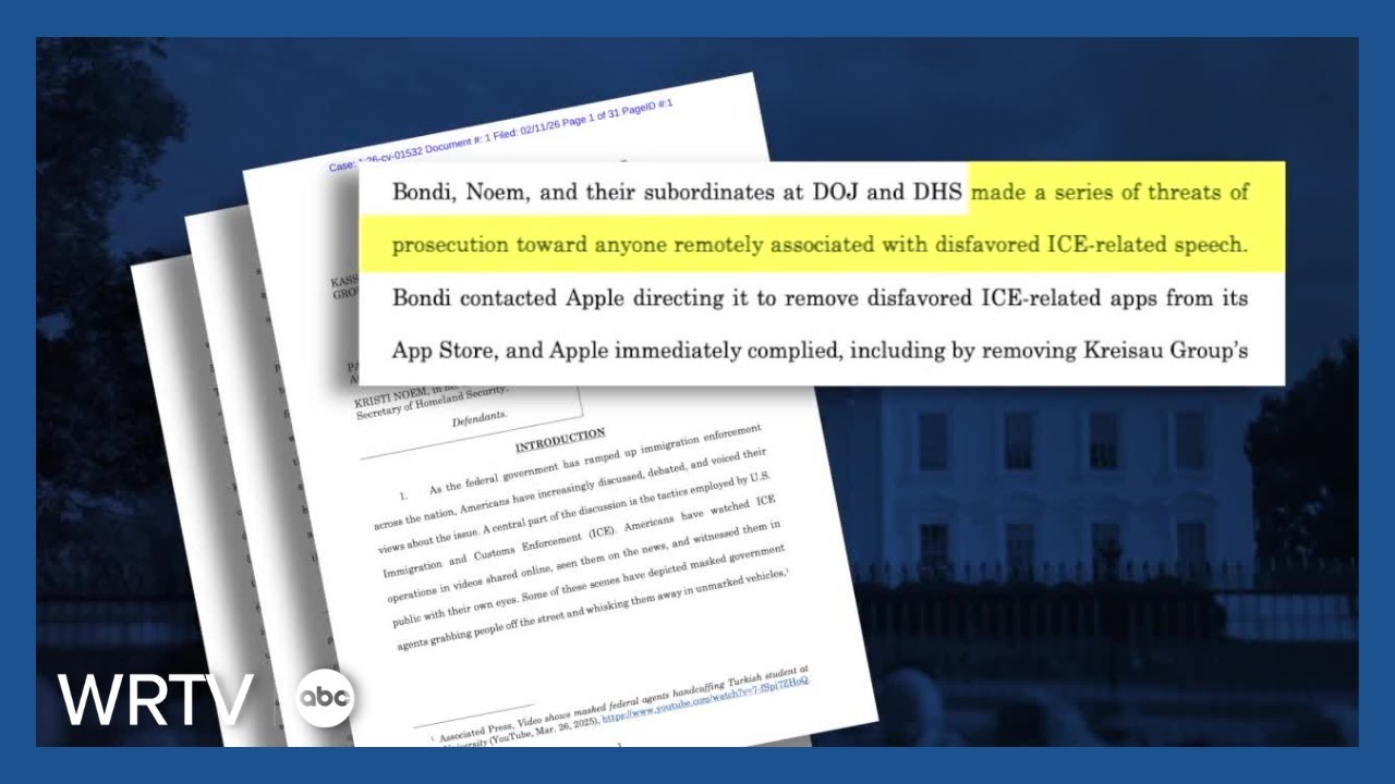 Creators sue Trump Admin officials for removing ICE monitoring platforms