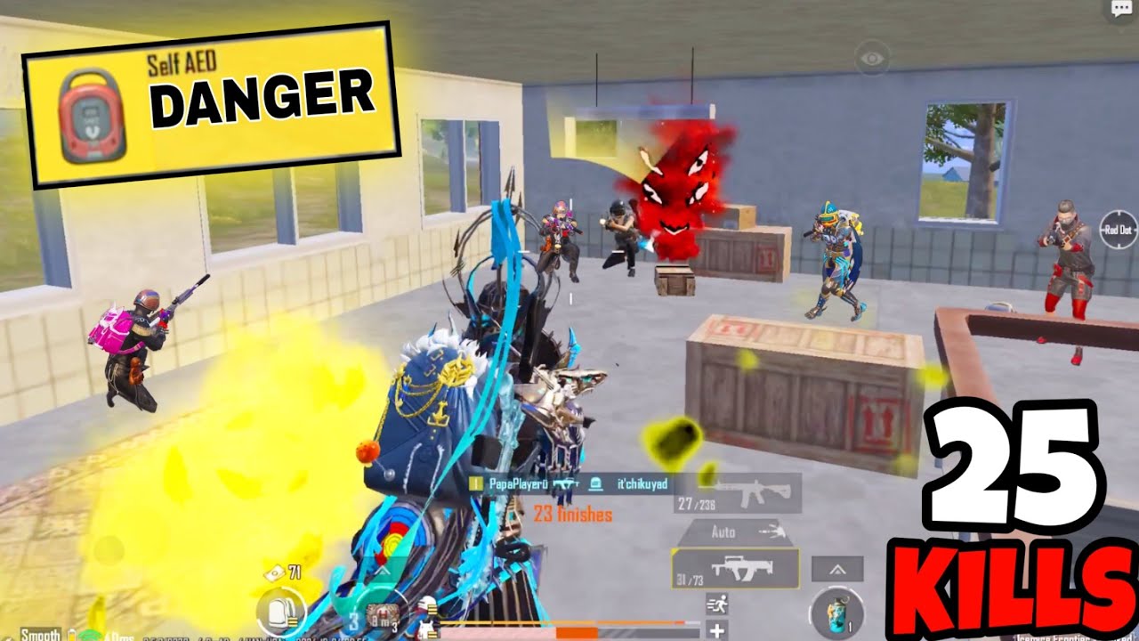 This is Why *SELF-AED* is The Most DANGEROUS Item in BGMI • (25 KILLS) • BGMI Gameplay