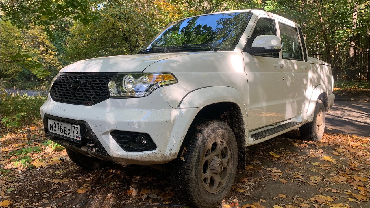 UAZ Pickup Patriot - AT load 500 kg+ POV test drive. Driver’s eye