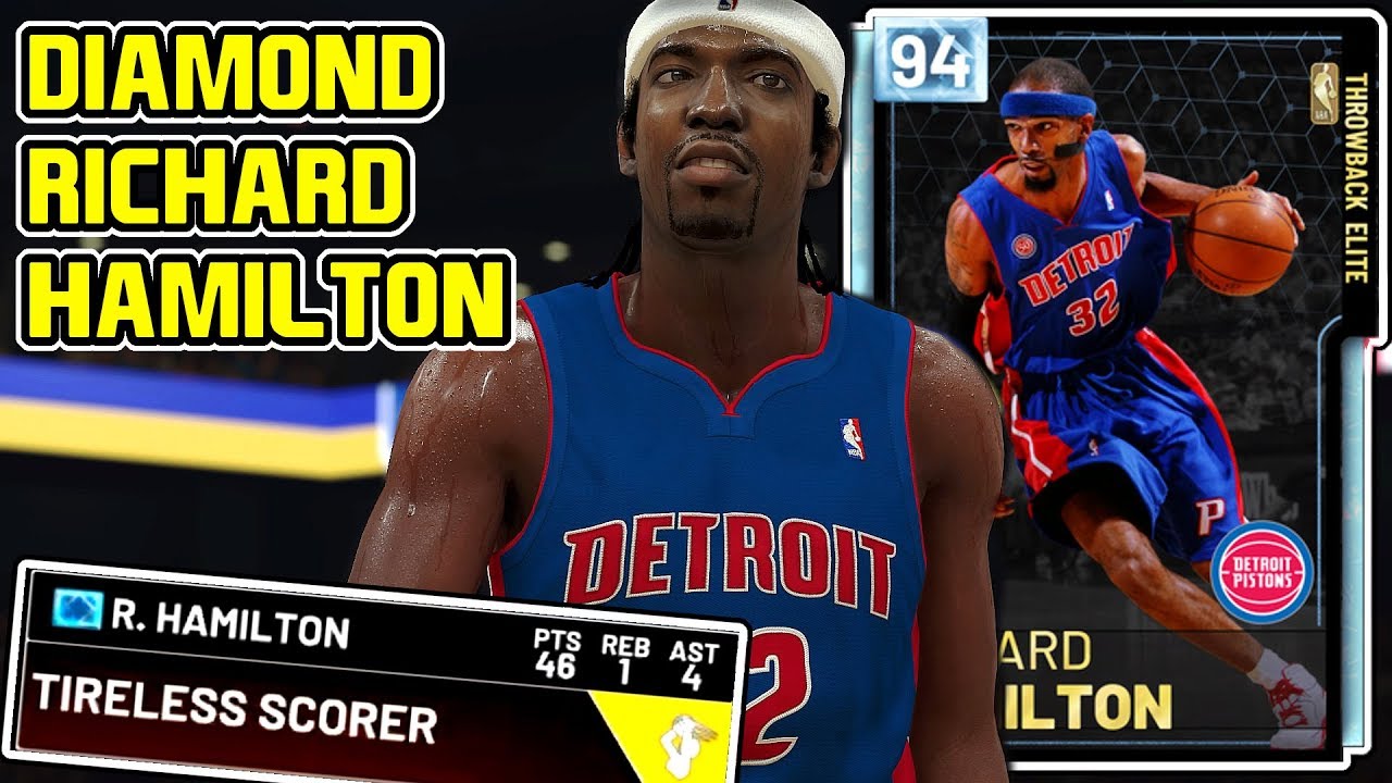 DIAMOND RICHARD HAMILTON GAMEPLAY! HIS JUMPER IS SO CONSISTENT! NBA 2k19 MyTEAM