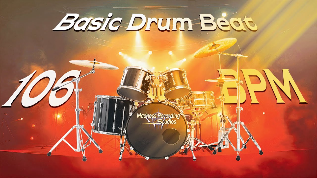 106 BPM Backing Beat | No Metronome Needed