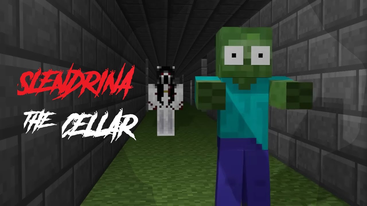 SCARY SLENDRINA THE CELLAR 2 CHALLENGE - Horror Minecraft Animation