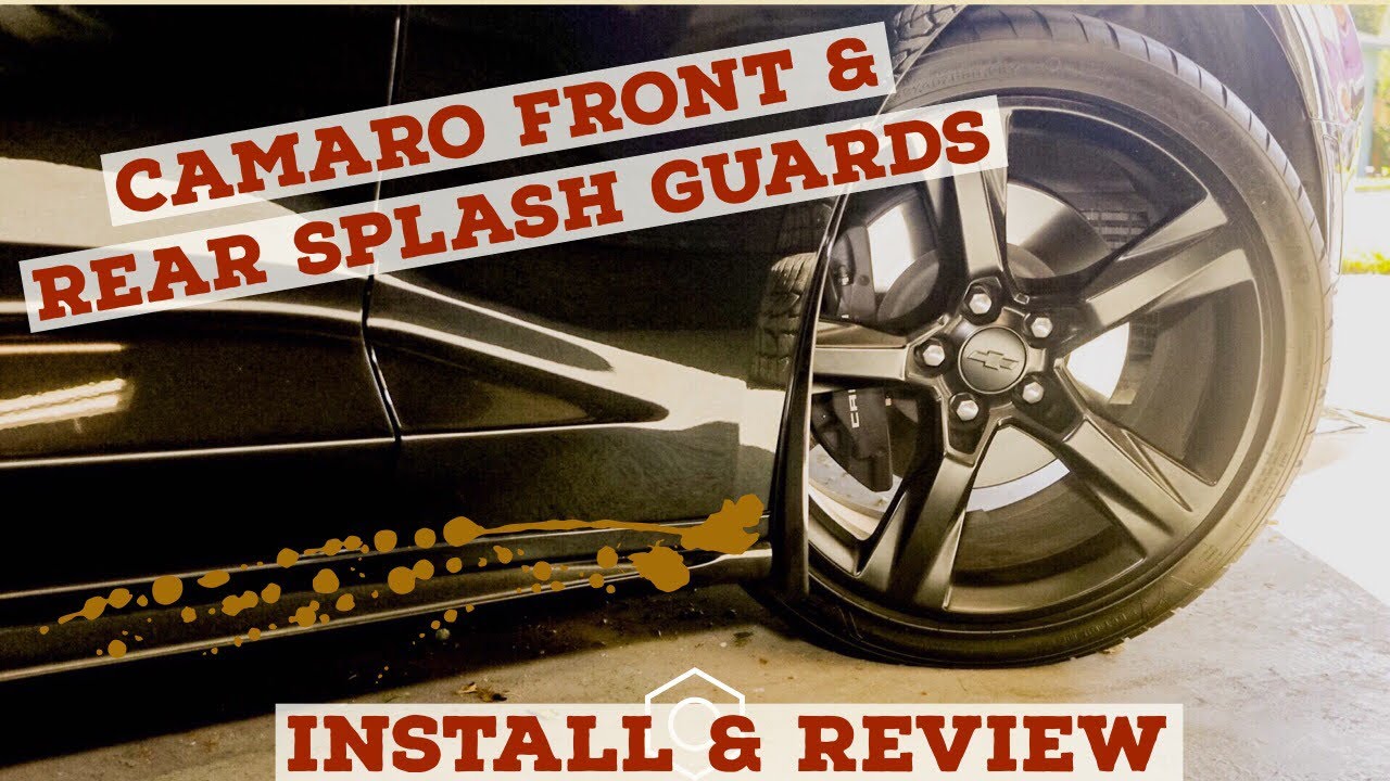 ACS Composite 6th gen Camaro  front and rear rock splash gaurds install and review