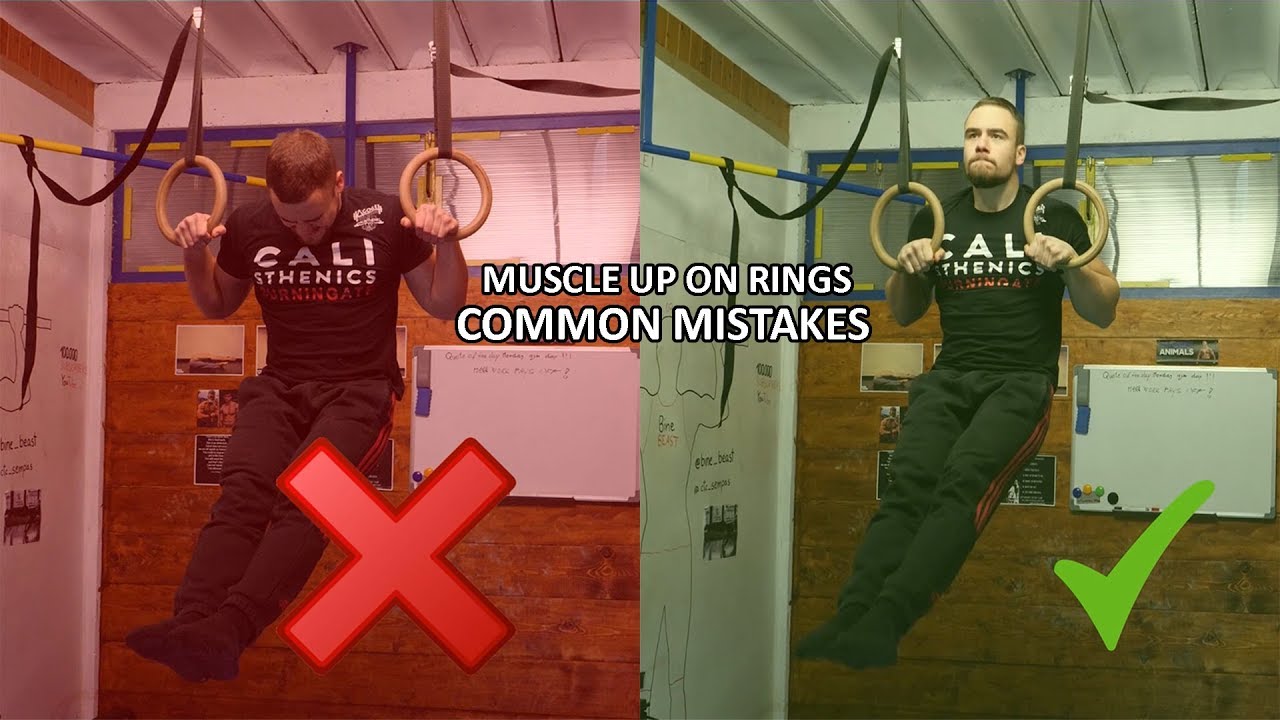 Muscle Up On Rings - Common Mistakes (Beginner)